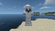 Iron armor on an armor stand (Image via Minecraft)
